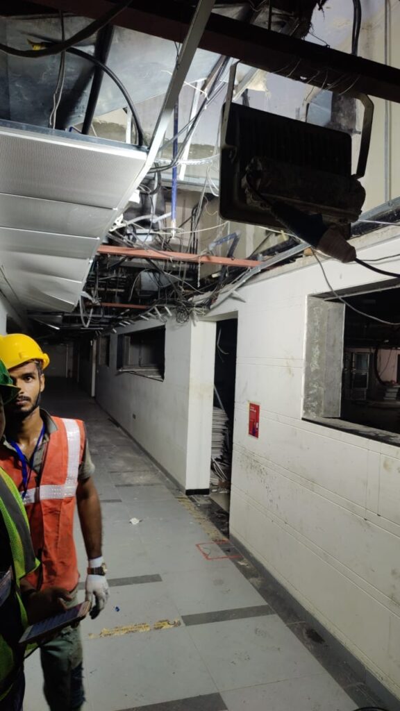 Office demolition and interior strip-out project by Star Construction in Mumbai, India