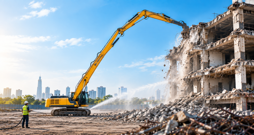 High reach demolition contractor